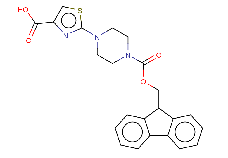 2-(4-{[(9H-fluoren-9-yl)methoxy]carbonyl}piperazin-1-yl)-1,3-thiazole-4-carboxylic acid