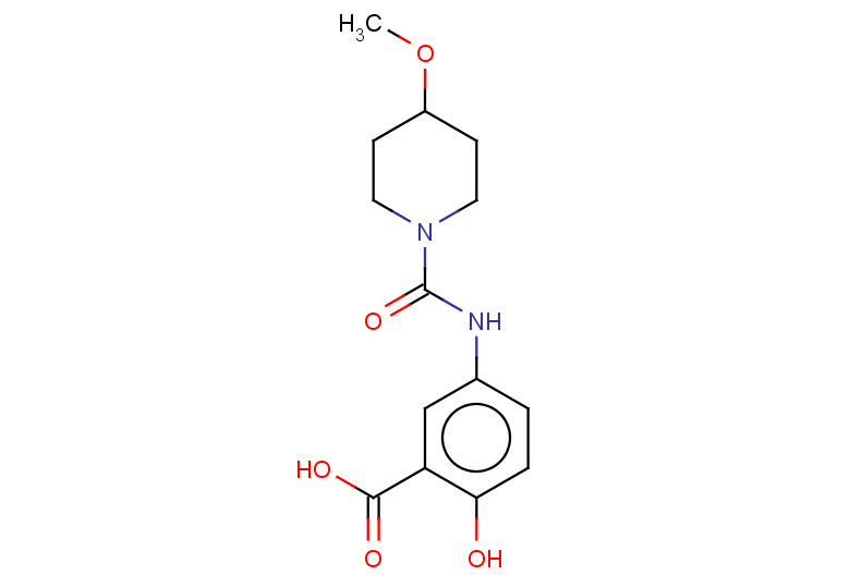 2-hydroxy-5-[(4-methoxypiperidine-1-carbonyl)amino]benzoic acid