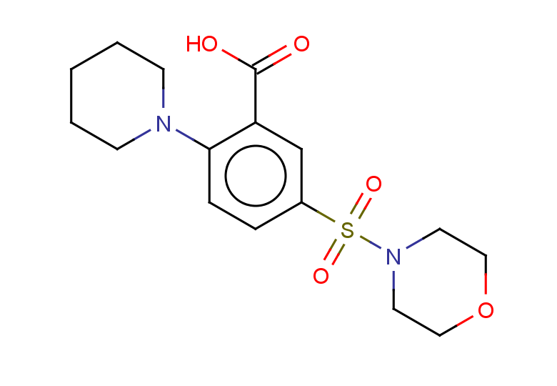 5-(morpholine-4-sulfonyl)-2-(piperidin-1-yl)benzoic acid