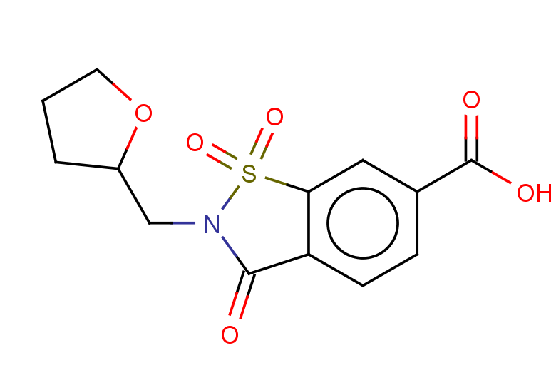 1,1,3-trioxo-2-[(oxolan-2-yl)methyl]-2,3-dihydro-1lambda6,2-benzothiazole-6-carboxylic acid