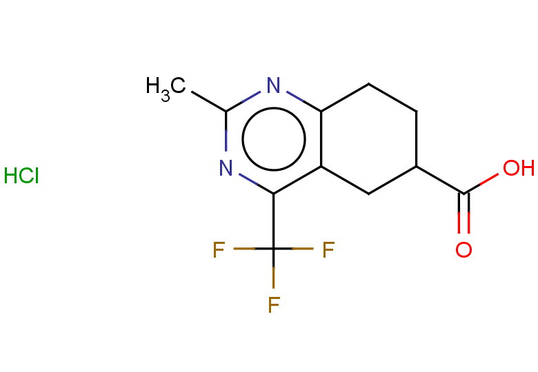 2-methyl-4-(trifluoromethyl)-5,6,7,8-tetrahydroquinazoline-6-carboxylic acid hydrochloride