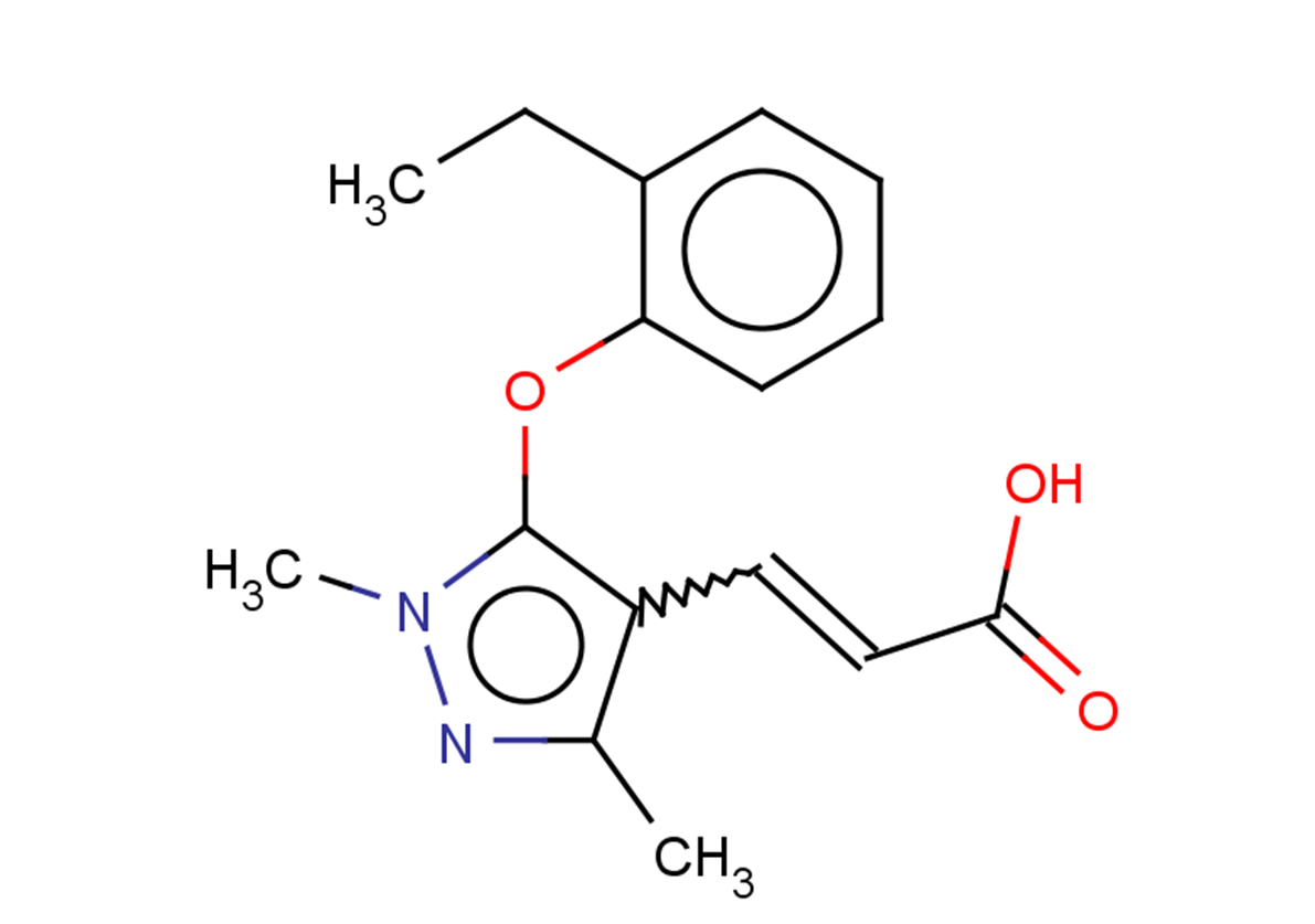 3-[5-(2-ethylphenoxy)-1,3-dimethyl-1H-pyrazol-4-yl]prop-2-enoic acid