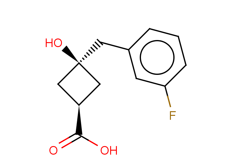 (1s,3s)-3-[(3-fluorophenyl)methyl]-3-hydroxycyclobutane-1-carboxylic acid, trans