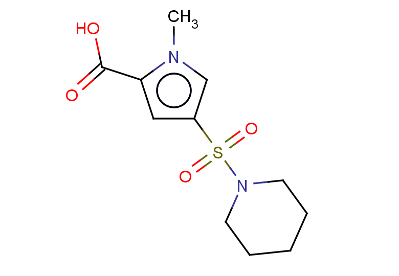 1-methyl-4-(piperidine-1-sulfonyl)-1H-pyrrole-2-carboxylic acid