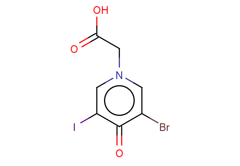 2-(3-bromo-5-iodo-4-oxo-1,4-dihydropyridin-1-yl)acetic acid