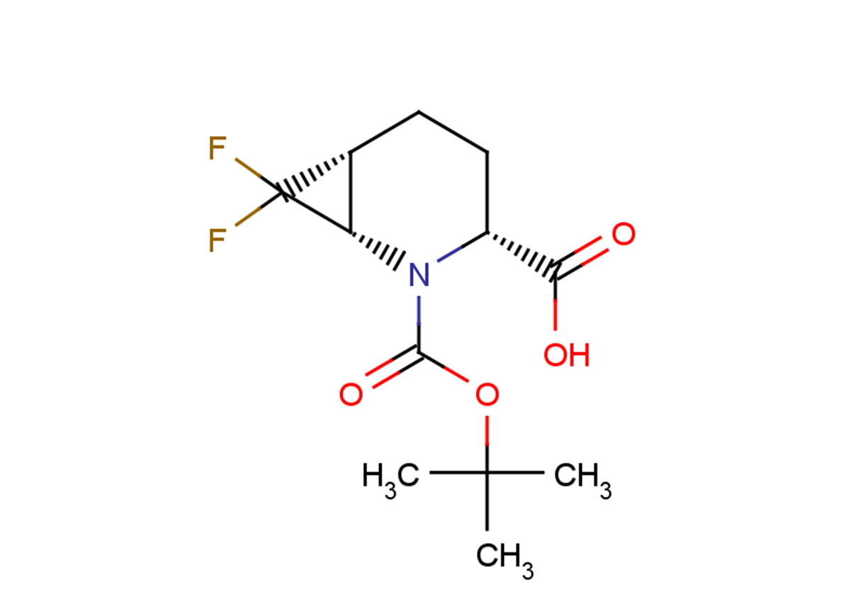 (1S,3R,6R)-2-[(tert-butoxy)carbonyl]-7,7-difluoro-2-azabicyclo[4.1.0]heptane-3-carboxylic acid