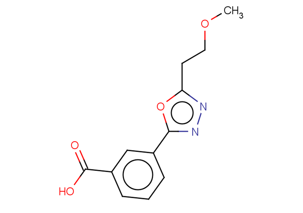 3-[5-(2-methoxyethyl)-1,3,4-oxadiazol-2-yl]benzoic acid