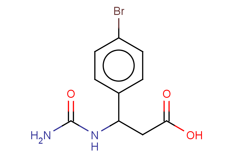 3-(4-bromophenyl)-3-(carbamoylamino)propanoic acid