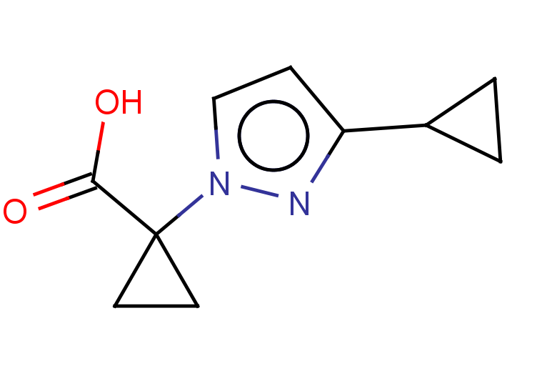 1-(3-cyclopropyl-1H-pyrazol-1-yl)cyclopropane-1-carboxylic acid