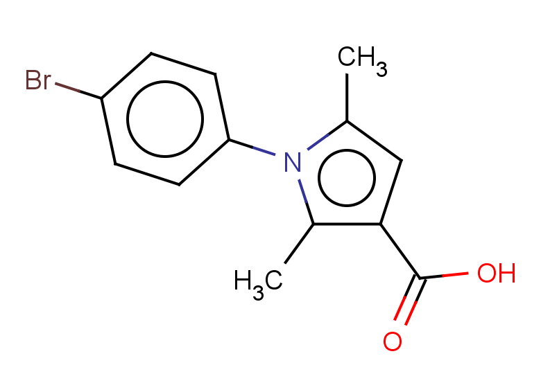 1-(4-bromophenyl)-2,5-dimethyl-1H-pyrrole-3-carboxylic acid