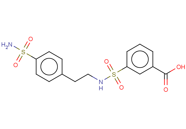3-{[2-(4-sulfamoylphenyl)ethyl]sulfamoyl}benzoic acid