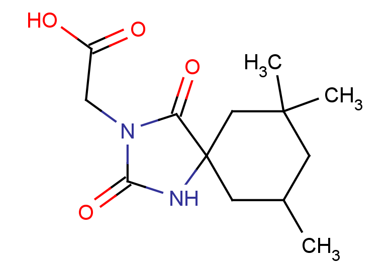 2-{7,7,9-trimethyl-2,4-dioxo-1,3-diazaspiro[4.5]decan-3-yl}acetic acid