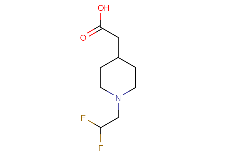 2-[1-(2,2-difluoroethyl)piperidin-4-yl]acetic acid