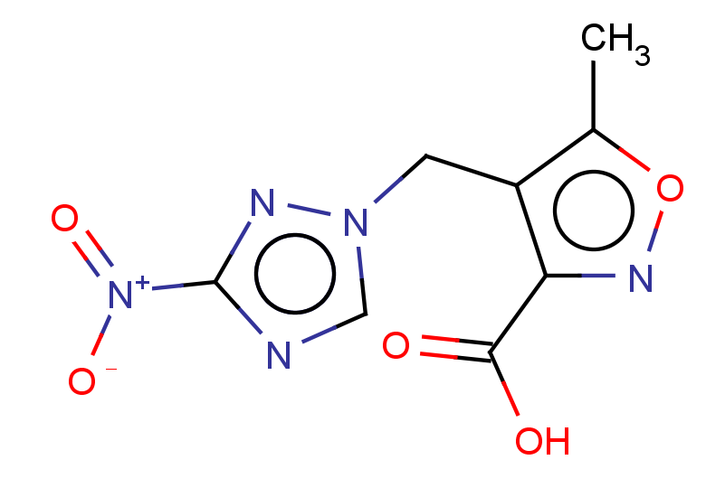 5-methyl-4-[(3-nitro-1H-1,2,4-triazol-1-yl)methyl]-1,2-oxazole-3-carboxylic acid