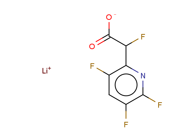 lithium(1+) 2-fluoro-2-(3,5,6-trifluoropyridin-2-yl)acetate