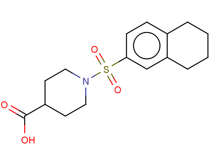 1-(5,6,7,8-tetrahydronaphthalene-2-sulfonyl)piperidine-4-carboxylic acid