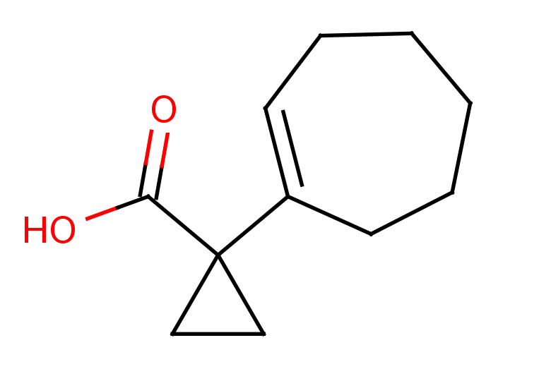 1-(cyclohept-1-en-1-yl)cyclopropane-1-carboxylic acid