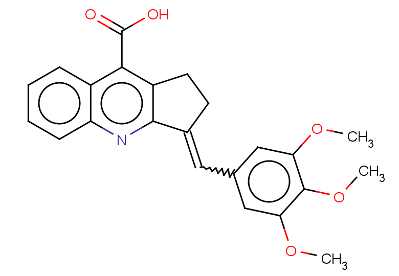 3-[(3,4,5-trimethoxyphenyl)methylidene]-1H,2H,3H-cyclopenta[b]quinoline-9-carboxylic acid