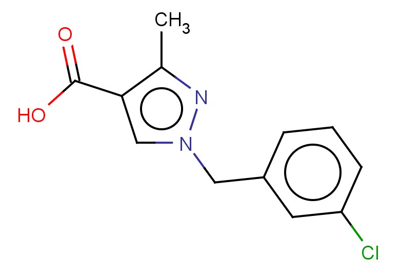 1-[(3-chlorophenyl)methyl]-3-methyl-1H-pyrazole-4-carboxylic acid