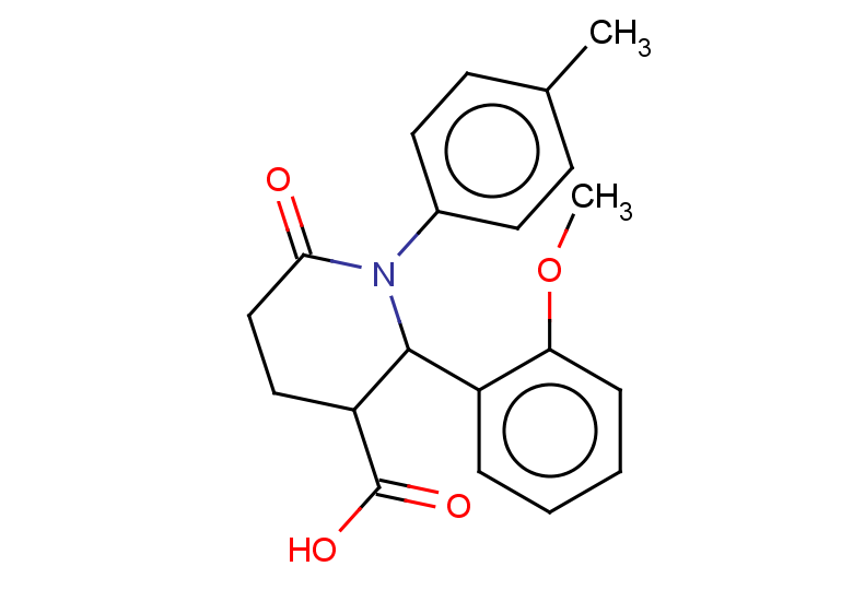 2-(2-methoxyphenyl)-1-(4-methylphenyl)-6-oxopiperidine-3-carboxylic acid, Mixture of diastereomers