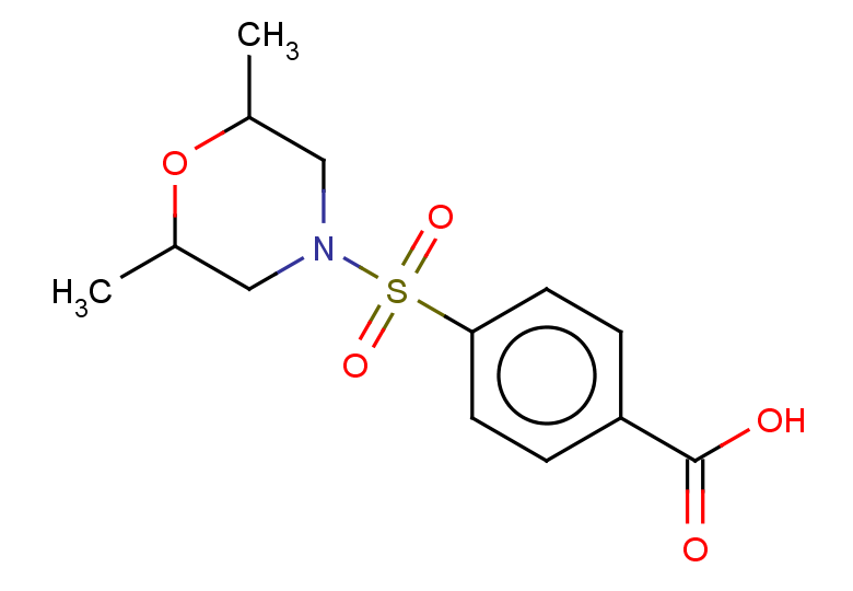 4-[(2,6-dimethylmorpholin-4-yl)sulfonyl]benzoic acid