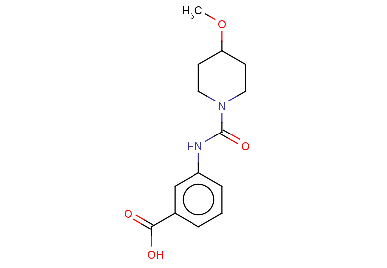 3-[(4-methoxypiperidine-1-carbonyl)amino]benzoic acid