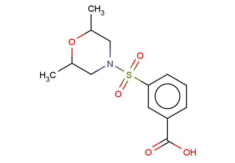 3-[(2,6-dimethylmorpholin-4-yl)sulfonyl]benzoic acid