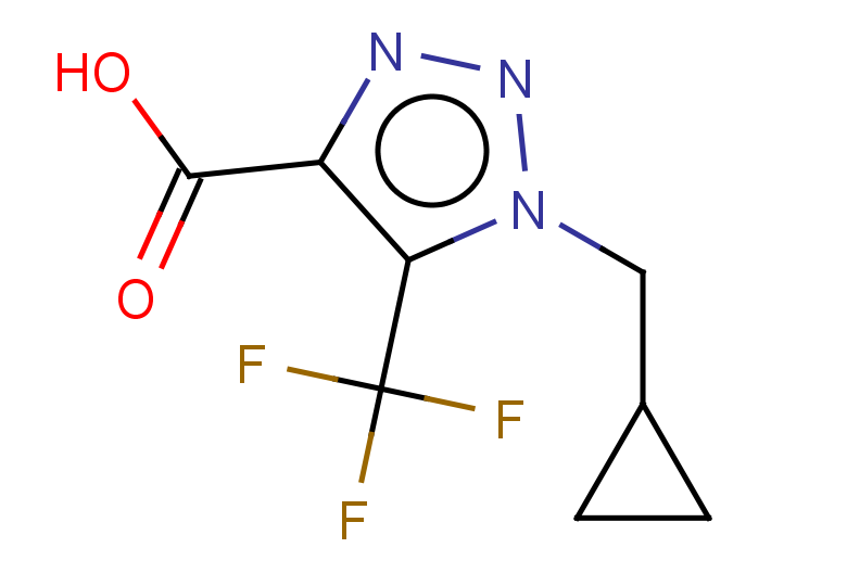 1-(cyclopropylmethyl)-5-(trifluoromethyl)-1H-1,2,3-triazole-4-carboxylic acid