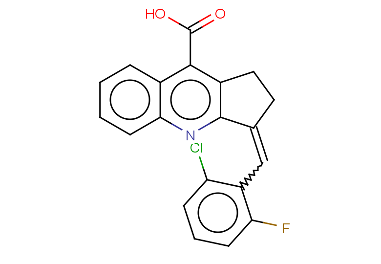 3-[(2-chloro-6-fluorophenyl)methylidene]-1H,2H,3H-cyclopenta[b]quinoline-9-carboxylic acid