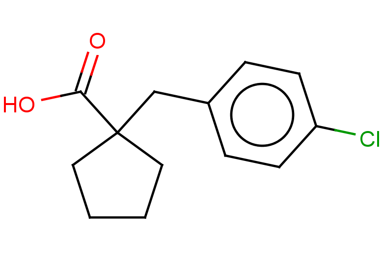 1-[(4-chlorophenyl)methyl]cyclopentane-1-carboxylic acid