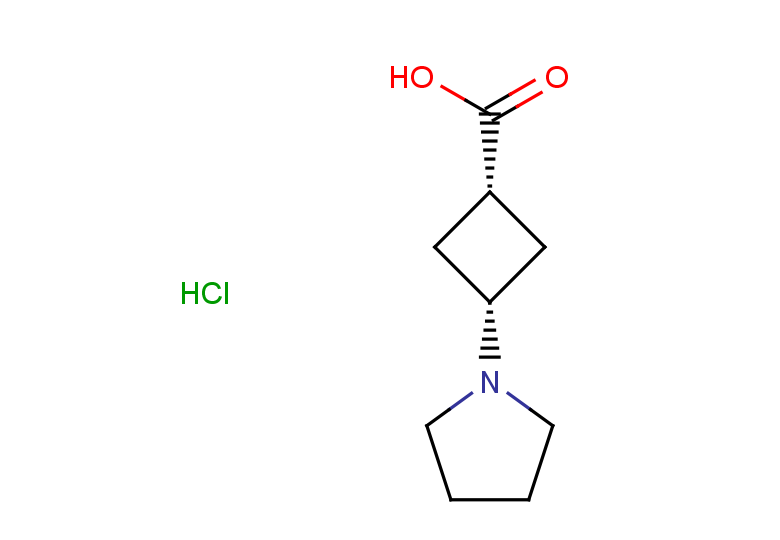 (1s,3s)-3-(pyrrolidin-1-yl)cyclobutane-1-carboxylic acid hydrochloride, cis