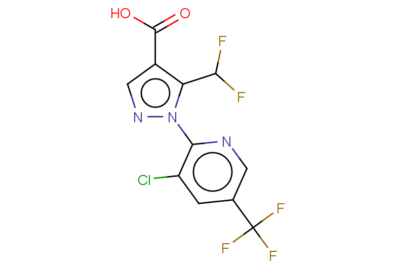 1-[3-chloro-5-(trifluoromethyl)pyridin-2-yl]-5-(difluoromethyl)-1H-pyrazole-4-carboxylic acid