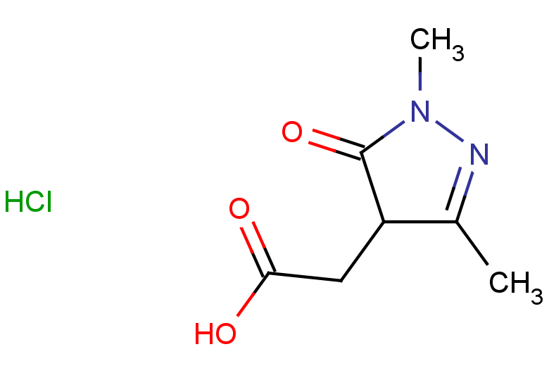 2-(1,3-dimethyl-5-oxo-4,5-dihydro-1H-pyrazol-4-yl)acetic acid hydrochloride