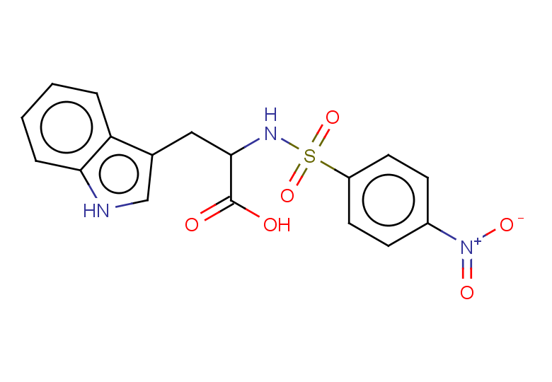 3-(1H-indol-3-yl)-2-(4-nitrobenzenesulfonamido)propanoic acid