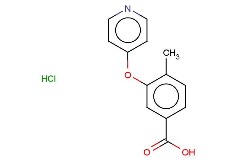 4-methyl-3-(pyridin-4-yloxy)benzoic acid hydrochloride