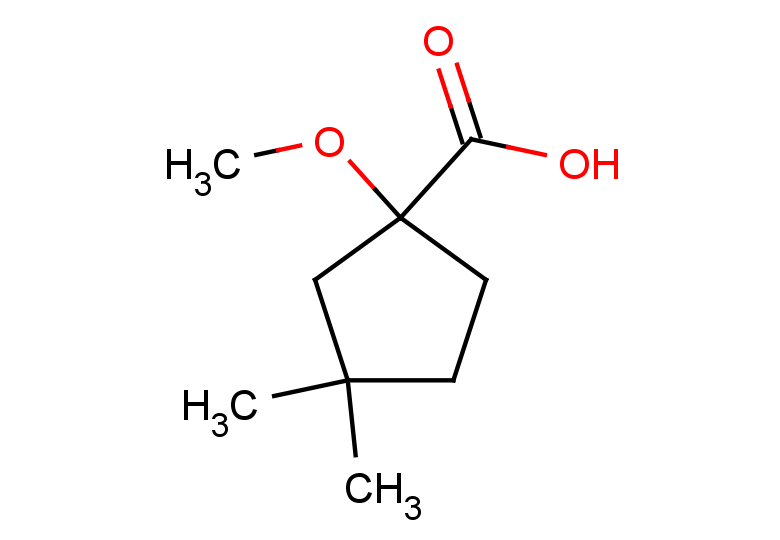 1-methoxy-3,3-dimethylcyclopentane-1-carboxylic acid