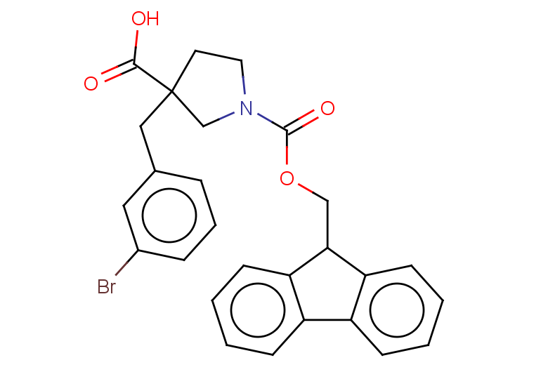 3-[(3-bromophenyl)methyl]-1-{[(9H-fluoren-9-yl)methoxy]carbonyl}pyrrolidine-3-carboxylic acid