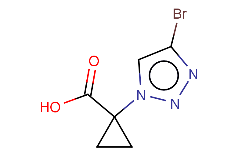 1-(4-bromo-1H-1,2,3-triazol-1-yl)cyclopropane-1-carboxylic acid