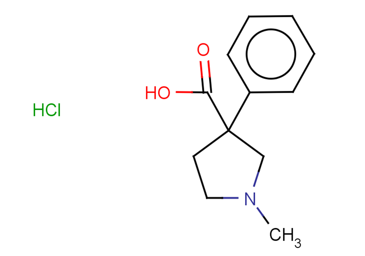 1-methyl-3-phenylpyrrolidine-3-carboxylic acid hydrochloride