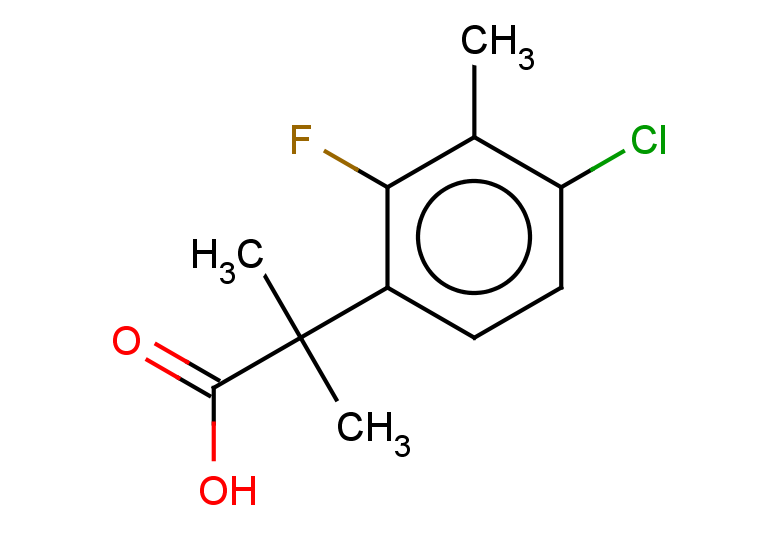 2-(4-chloro-2-fluoro-3-methylphenyl)-2-methylpropanoic acid