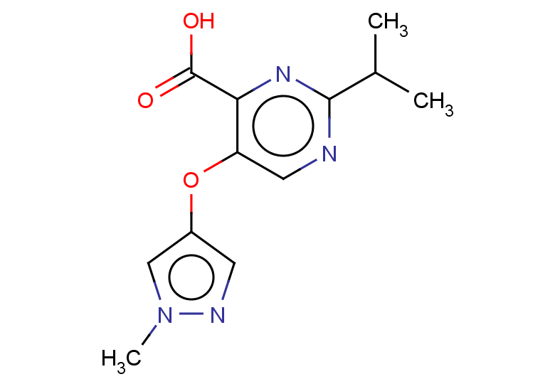 5-[(1-methyl-1H-pyrazol-4-yl)oxy]-2-(propan-2-yl)pyrimidine-4-carboxylic acid
