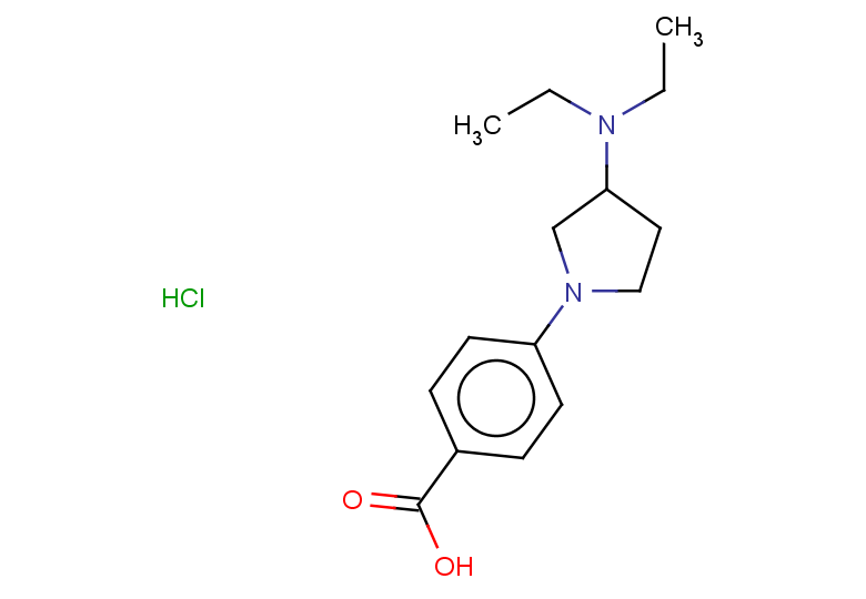 4-[3-(diethylamino)pyrrolidin-1-yl]benzoic acid hydrochloride