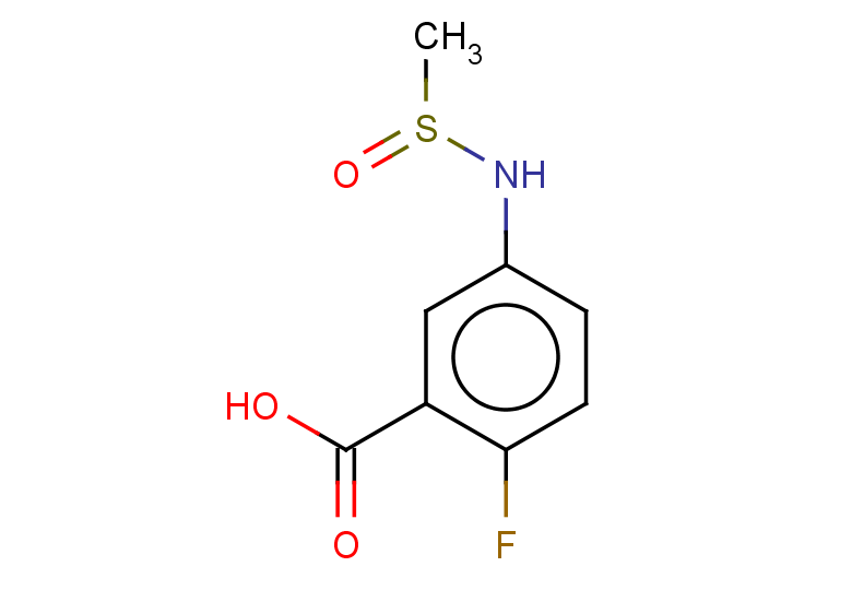 2-fluoro-5-(methanesulfinylamino)benzoic acid