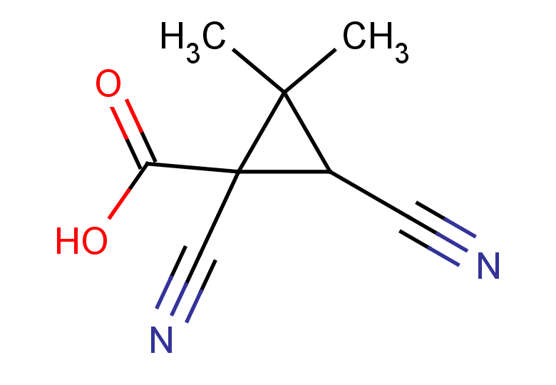1,3-dicyano-2,2-dimethylcyclopropane-1-carboxylic acid