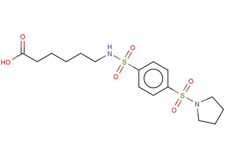 6-[4-(pyrrolidine-1-sulfonyl)benzenesulfonamido]hexanoic acid
