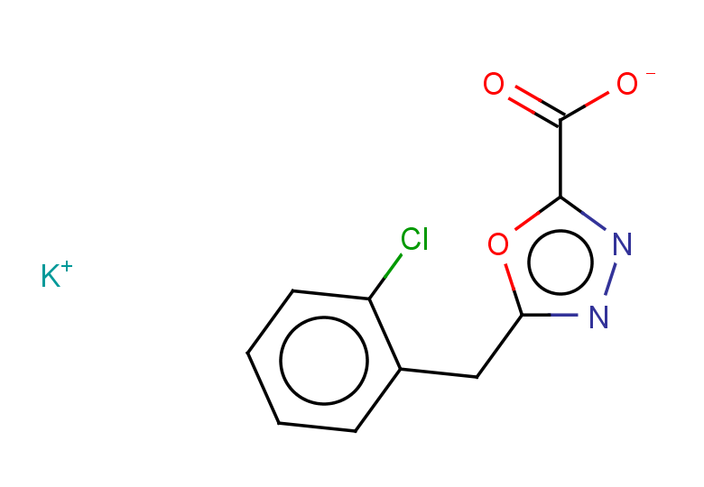 potassium 5-[(2-chlorophenyl)methyl]-1,3,4-oxadiazole-2-carboxylate