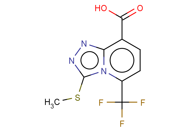 3-(methylsulfanyl)-5-(trifluoromethyl)-[1,2,4]triazolo[4,3-a]pyridine-8-carboxylic acid