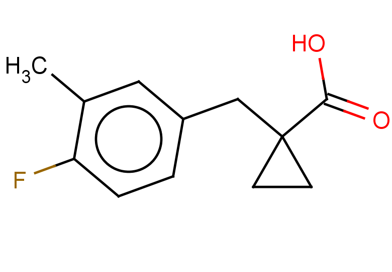 1-[(4-fluoro-3-methylphenyl)methyl]cyclopropane-1-carboxylic acid