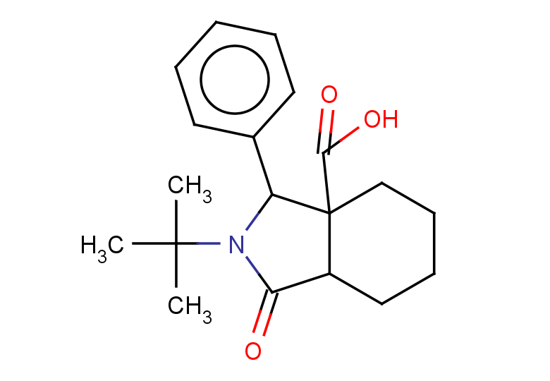 2-tert-butyl-1-oxo-3-phenyl-octahydro-1H-isoindole-3a-carboxylic acid