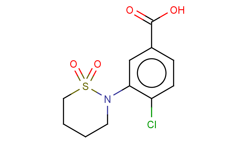 4-CHLORO-3-(1,1-DIOXIDO-1,2-THIAZINAN-2-YL)BENZOIC ACID